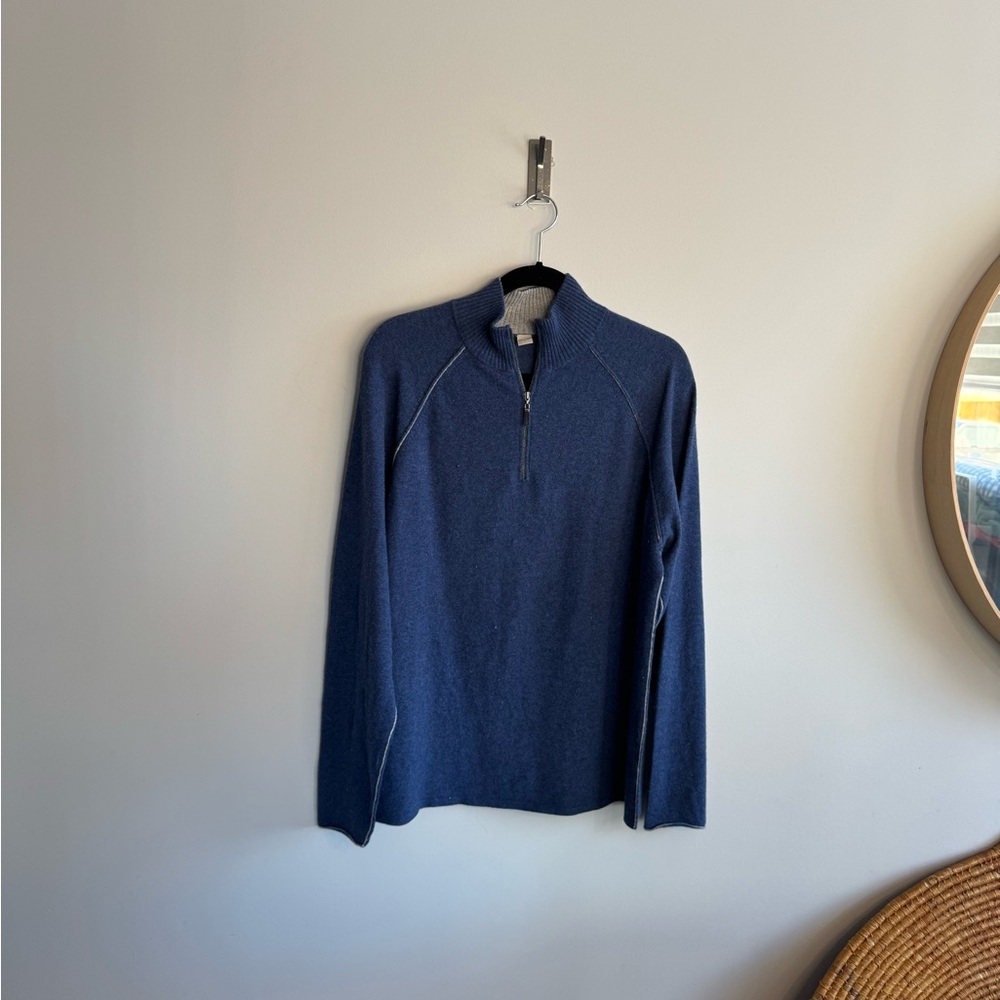 💯 perc cashmere men’s large blue longsleeve jumper
